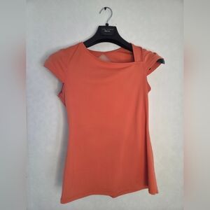 Orange Cap Sleeve Dress